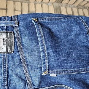 Vintage Levis Silver Tab Carpenter Jeans Med Blue Sz 36x34 Excellent Condition
